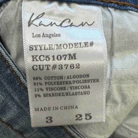 Kancan Capri Jeans 25 Mid Rise Distressed Indie Boho - Picture 4 of 6